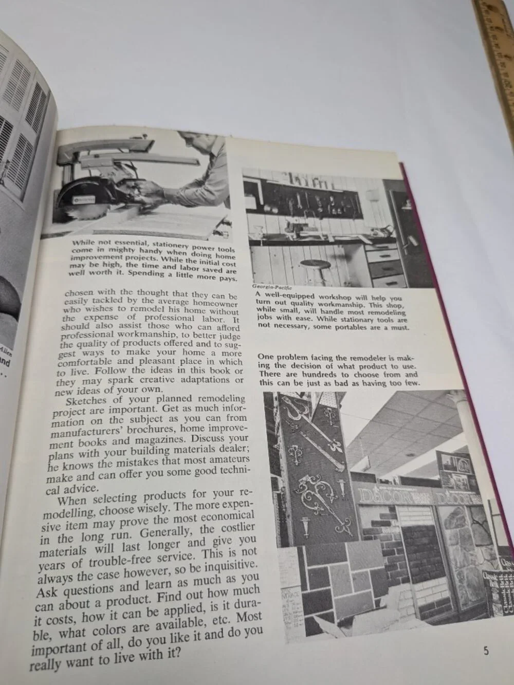 3 Book Set VTG 1973 Retro Home Improvement Carpentry Patio DIY Designs Specs